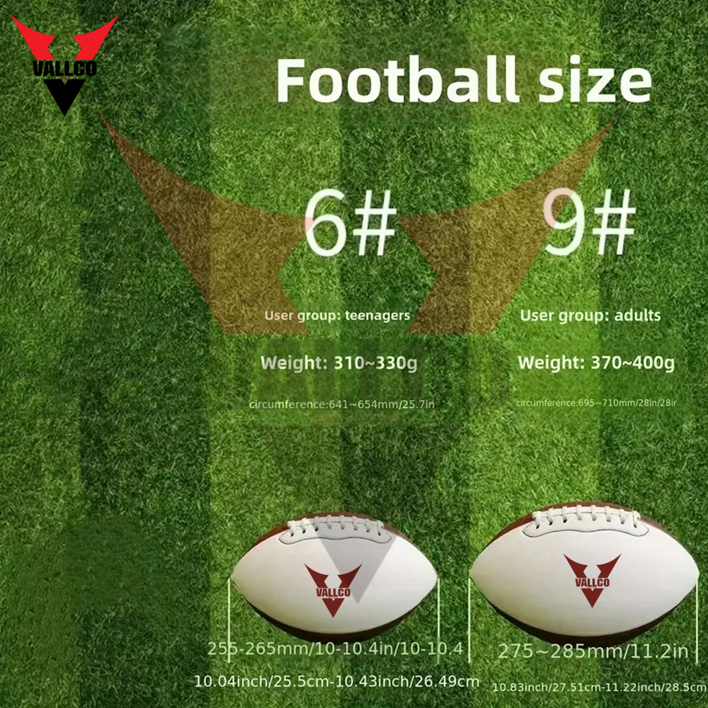 PVC Material American Football, Best Quality Adult Match Sports Training Match American Footballs - view 9