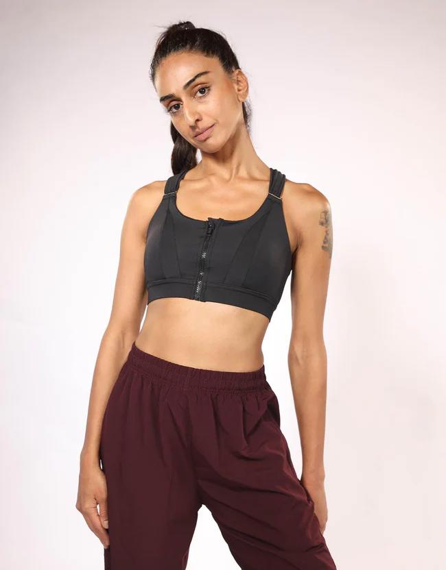 Front Zip Sport Bra - view 3