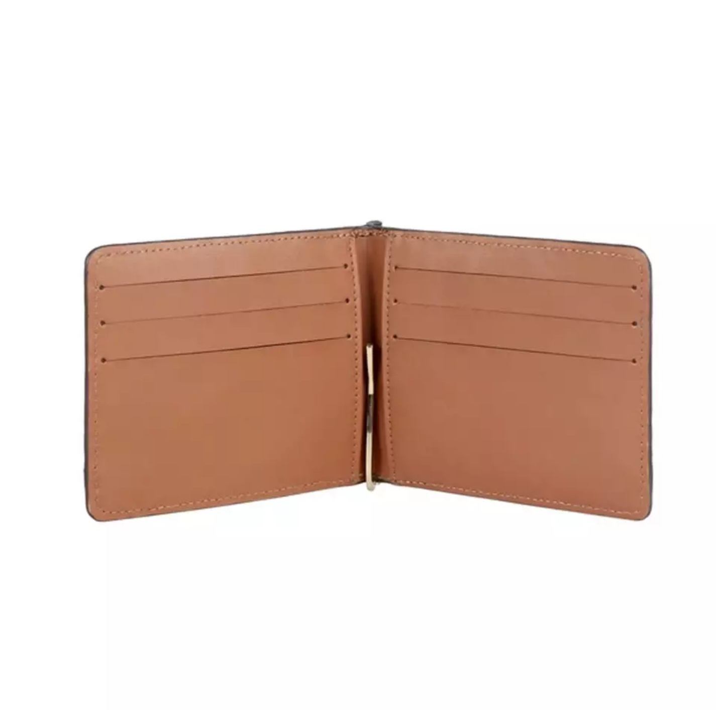 Luxury Modern Card Holder Slim Custom Logo Leahter Wallet - view 3