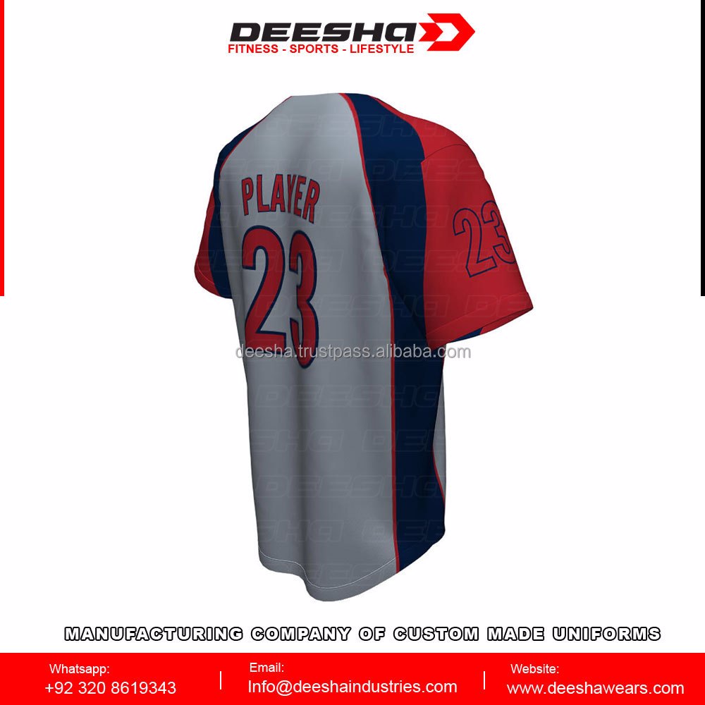 Baseball Full Button Chicago Jerseys - view 2