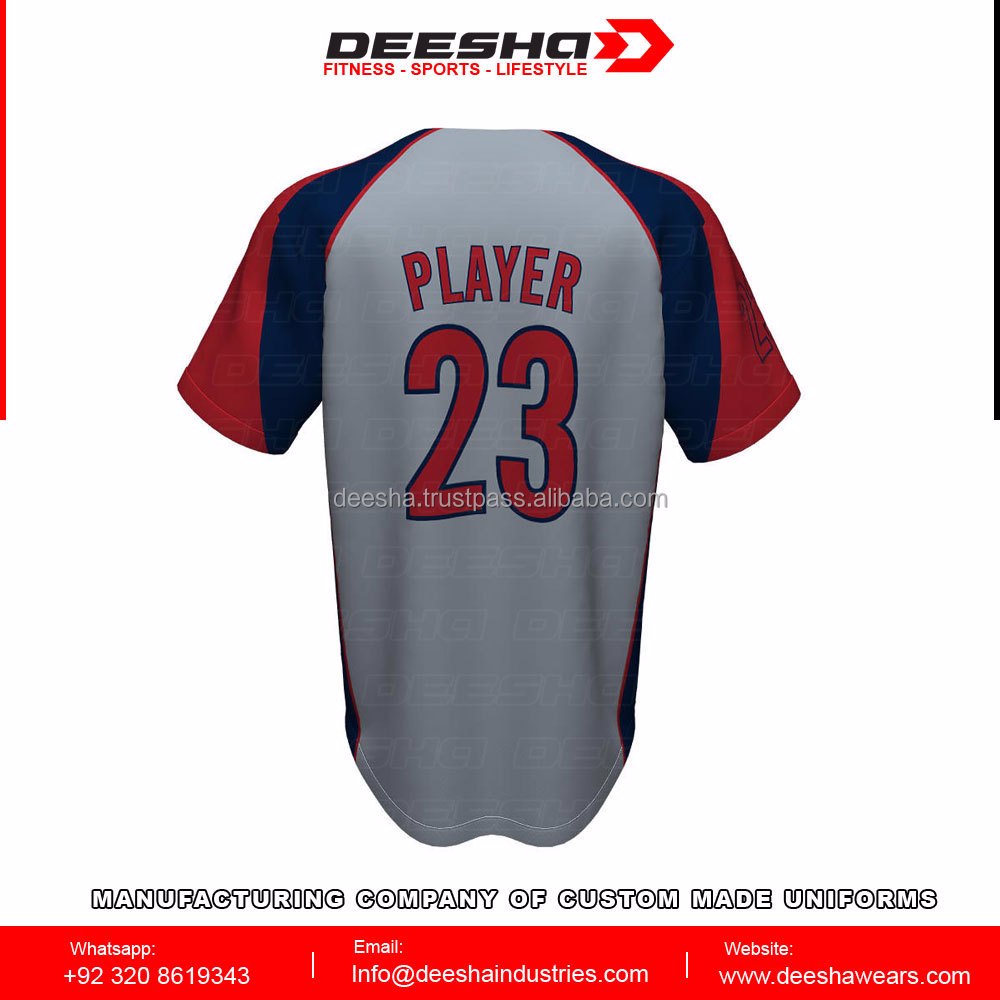 Baseball Full Button Chicago Jerseys - view 3
