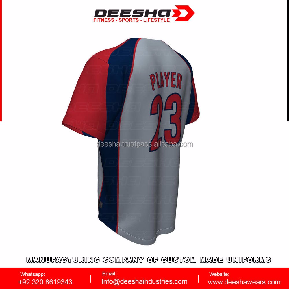 Baseball Full Button Chicago Jerseys - view 4