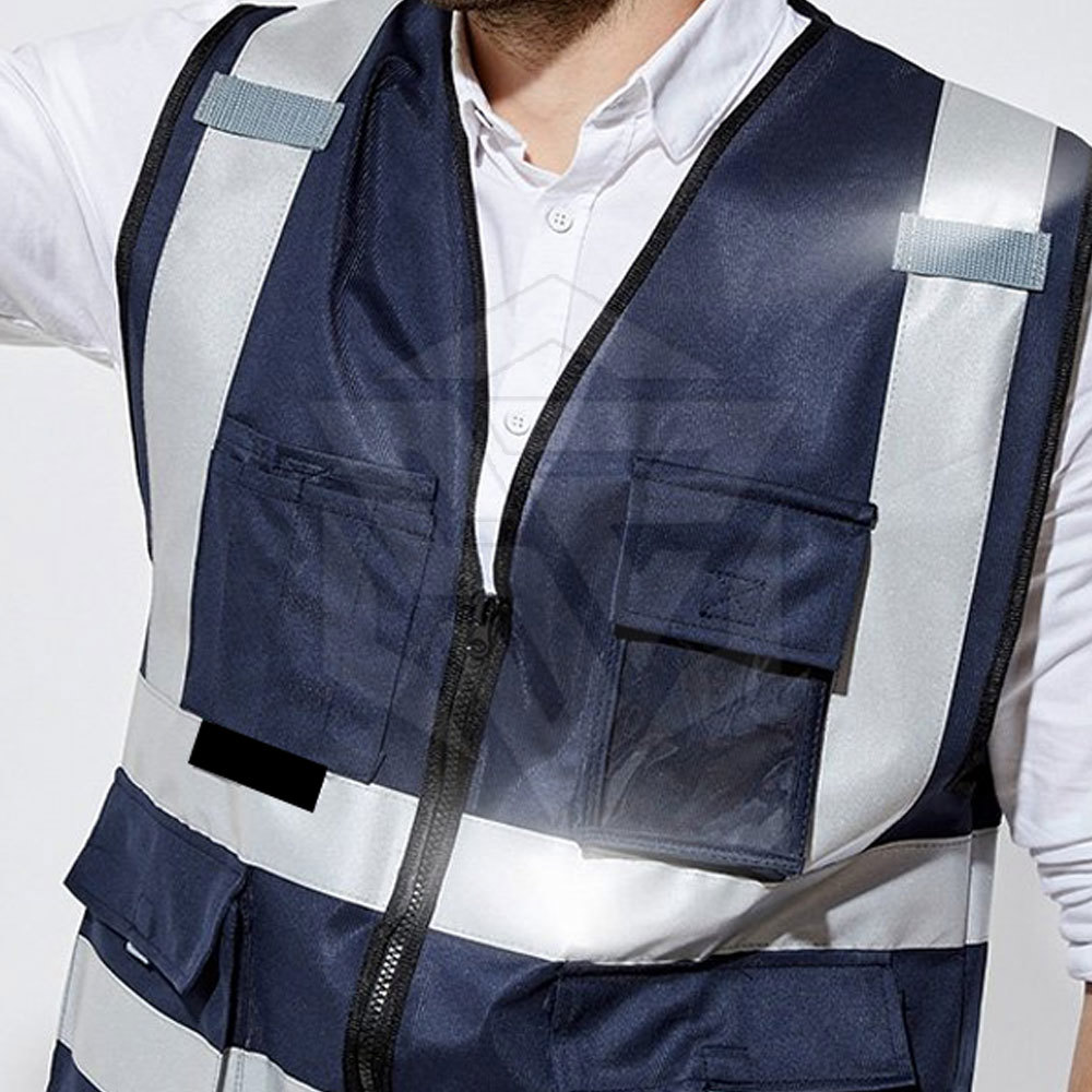 Factory Custom Made Vest Construction High Visibility Work Reflector Clothing Safety Reflective Vest - view 5