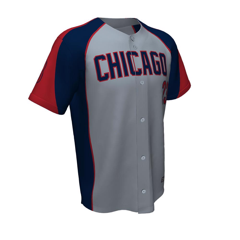 Baseball Full Button Chicago Jerseys - view 5