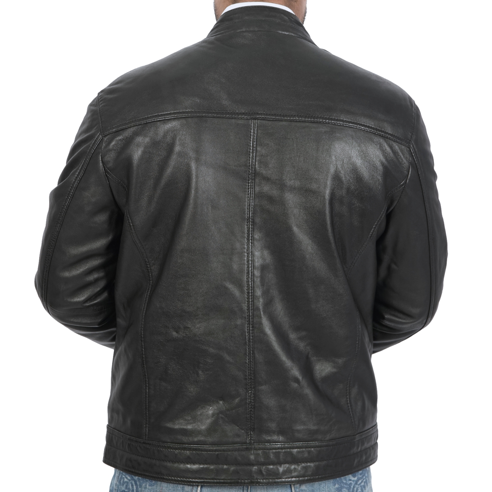Ace Biker Leather Jacket for Men