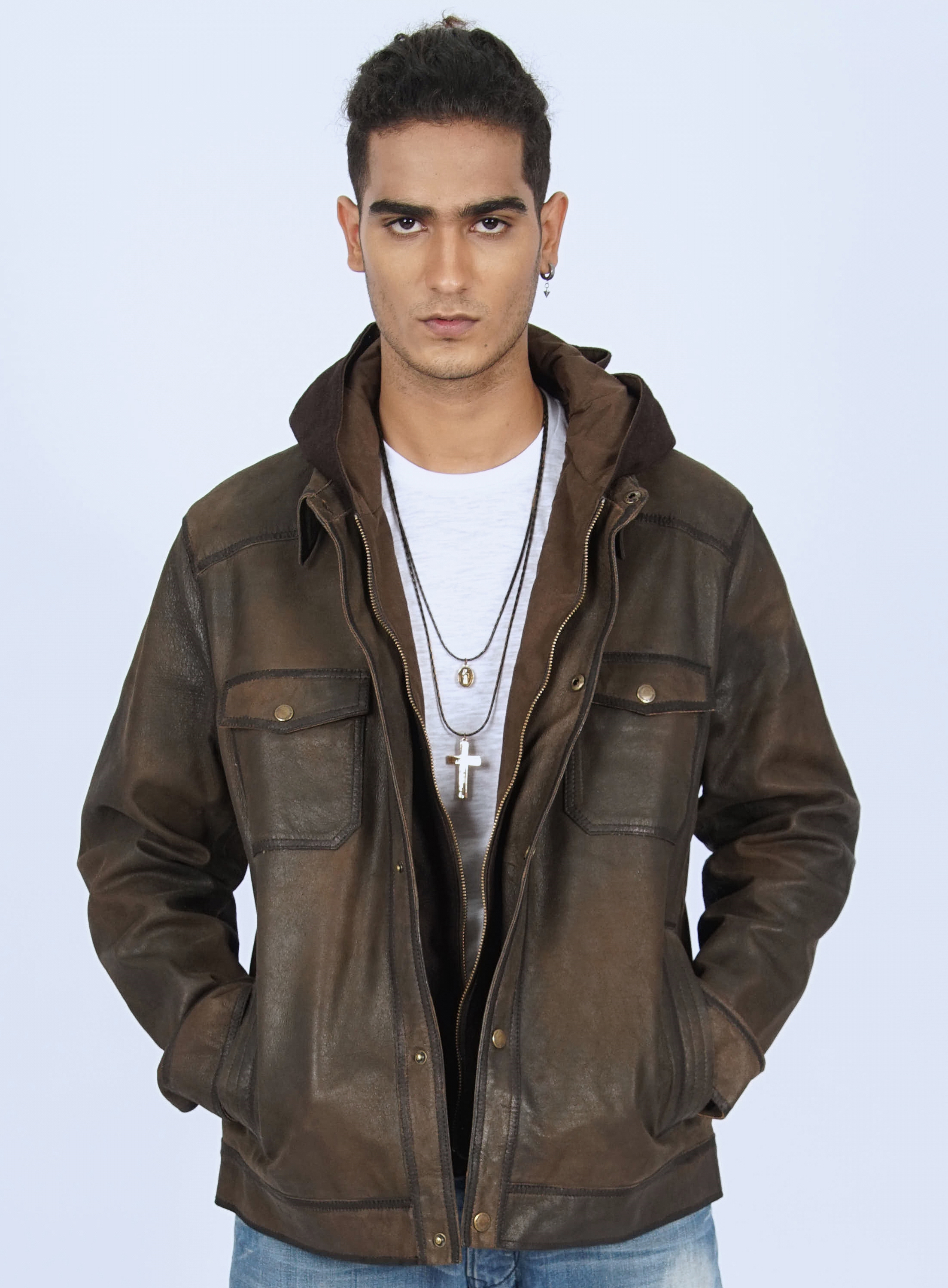Brookfield Vintage Leather Jacket for Men - view 2