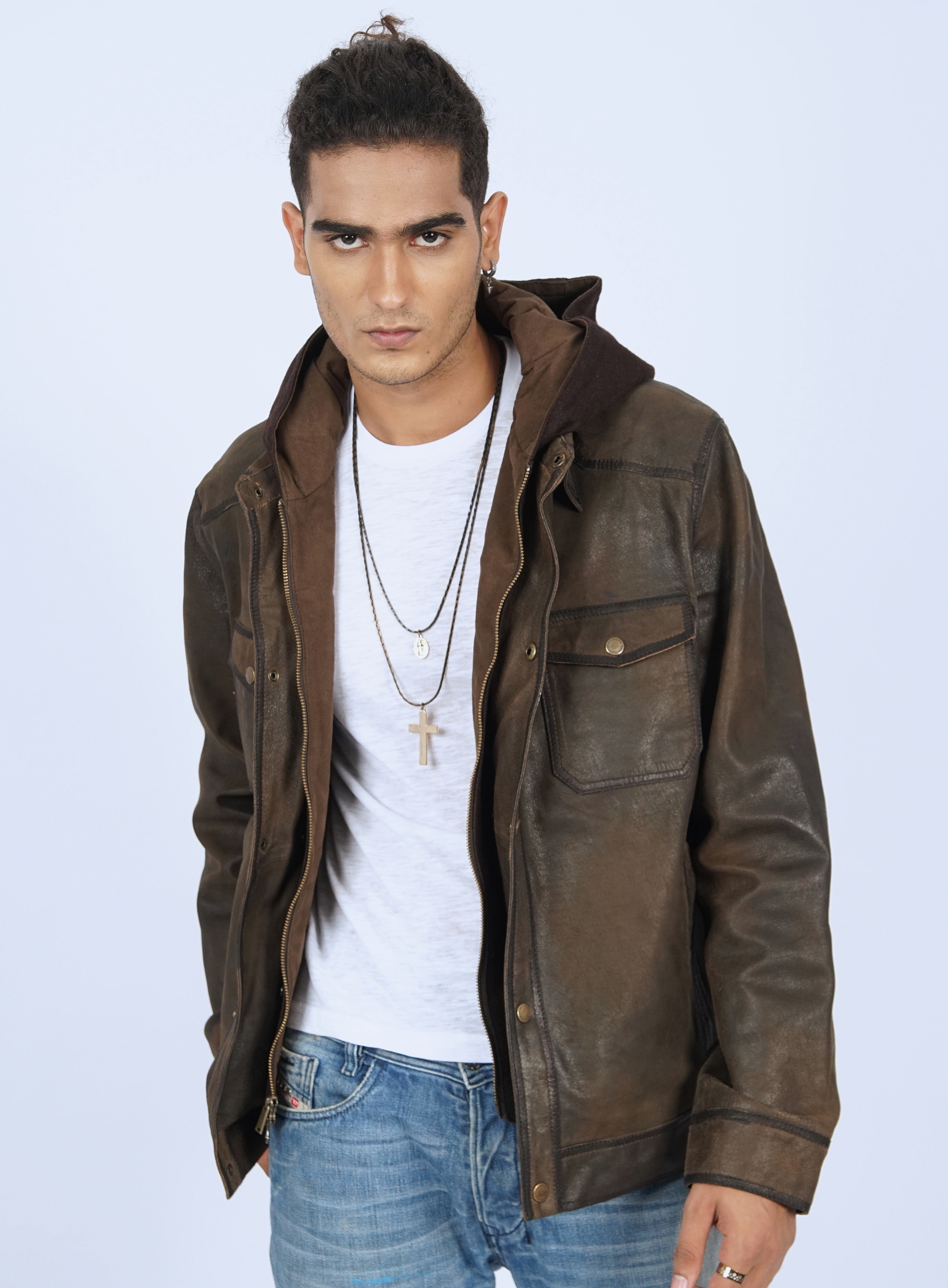 Brookfield Vintage Leather Jacket for Men - view 4