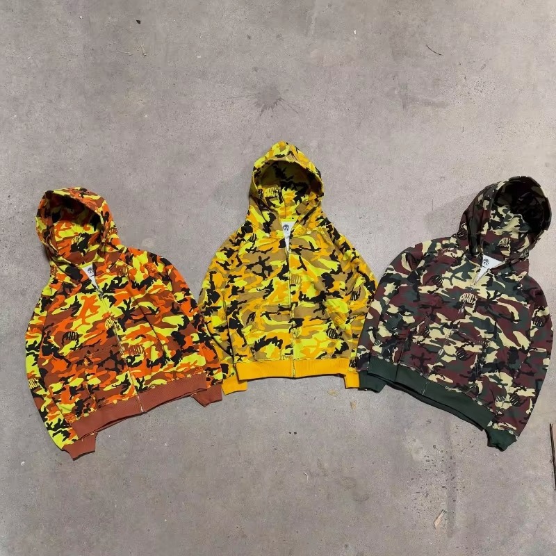 Colorful High Street Fashion Oversized Hoodie Sweatshirt American Hip Hop Streetwear Men - view 2
