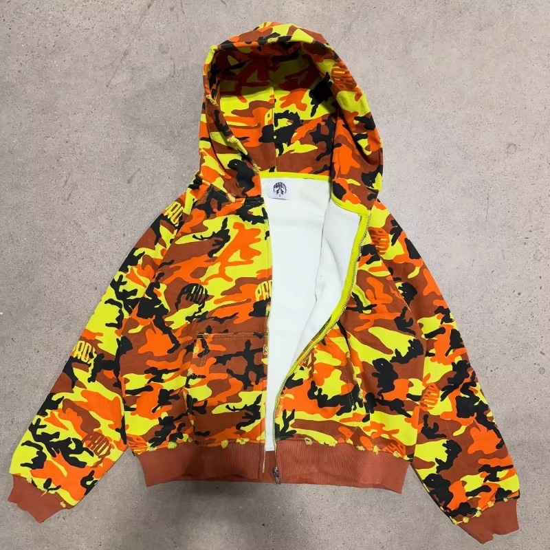 Colorful High Street Fashion Oversized Hoodie Sweatshirt American Hip Hop Streetwear Men - view 3