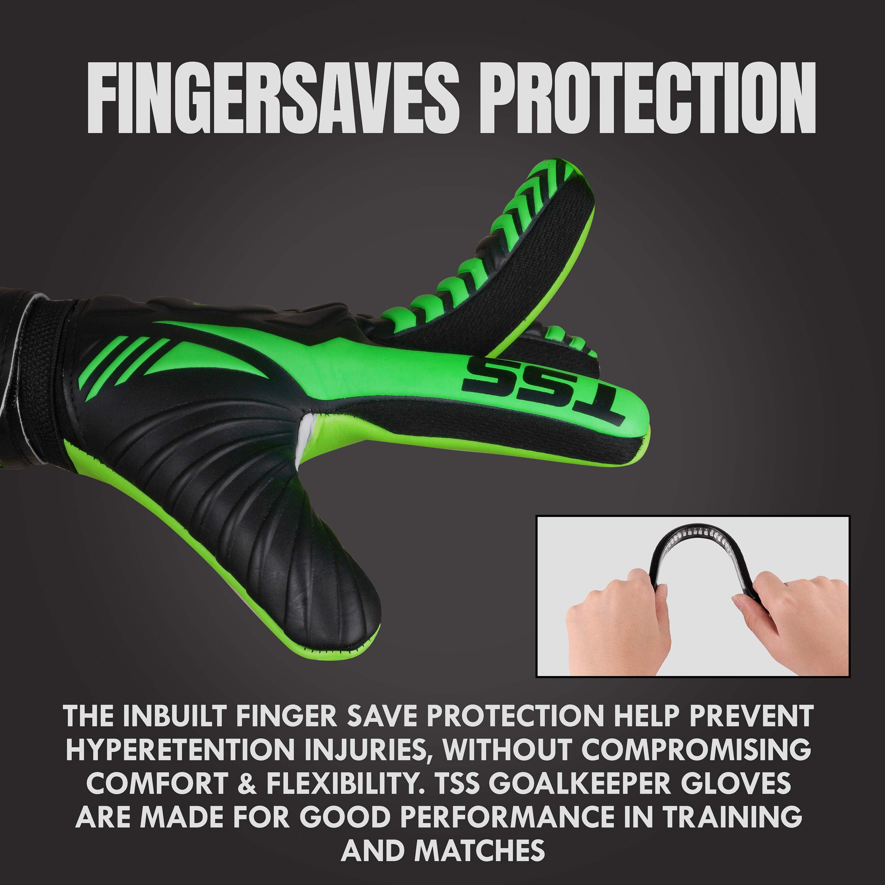 Goalkeeper Gloves for Adult Youth Goalie Gloves high Performance Soccer Glove with Finger Protection - view 6