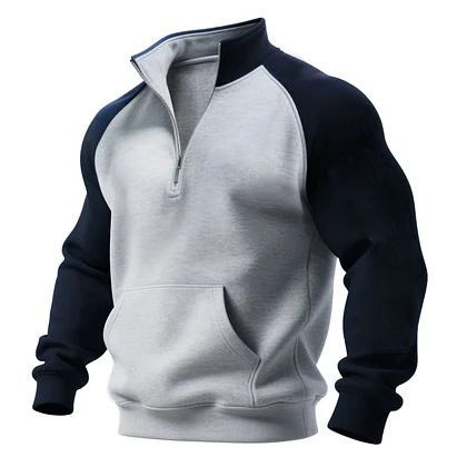 Mens Fleece Sweatshirt Pullover Lightweight HALF-Zip Neck Sweatshirts Warm Winter Jackets for Men