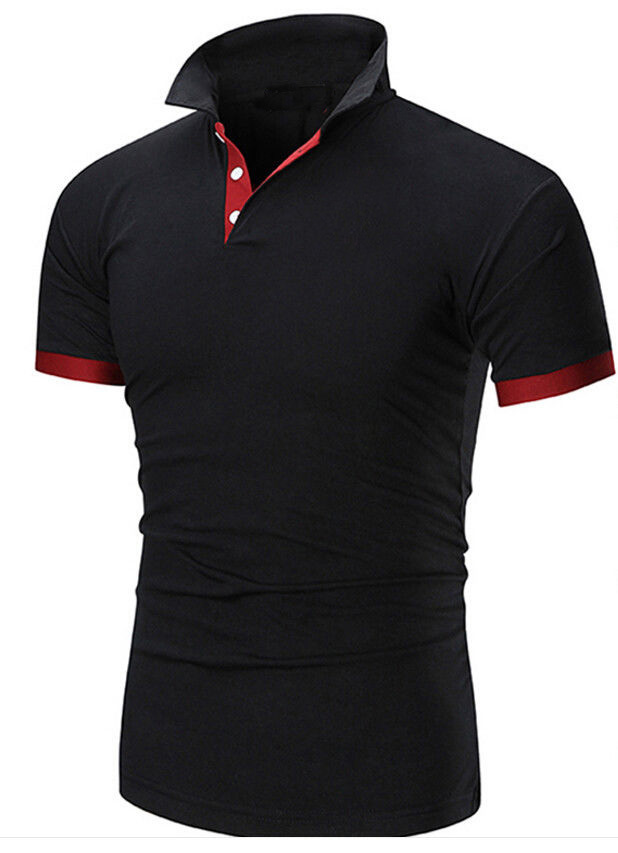 Cotton T-Shirt for Men Soft Breathable Fabric Regular Fit Half Sleeve Collar polo Summer Casual Wear