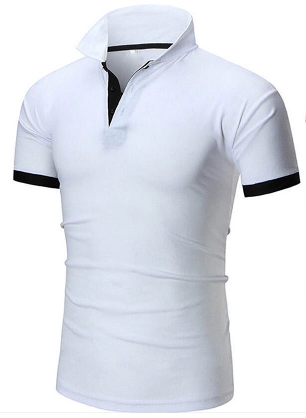 Cotton T-Shirt for Men Soft Breathable Fabric Regular Fit Half Sleeve Collar polo Summer Casual Wear - view 2