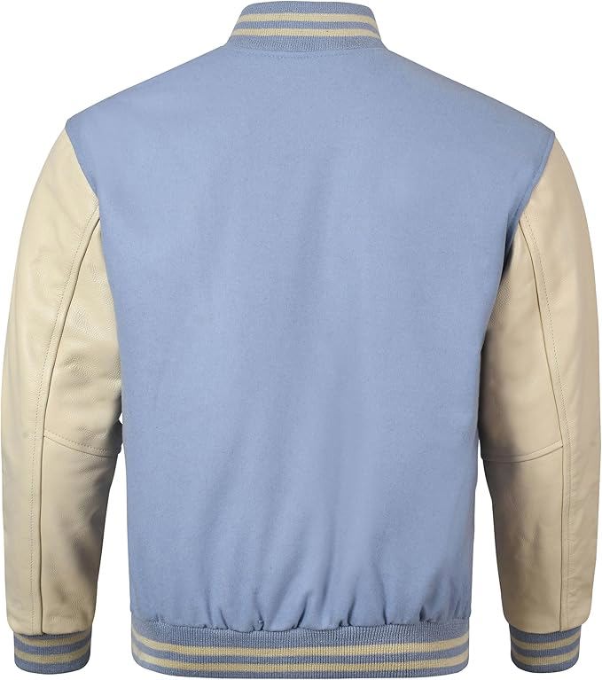 Varsity Jacket Baseball Letterman Jacket– Wool and Leather Premium Quality Unisex Basketball Jacket - view 2