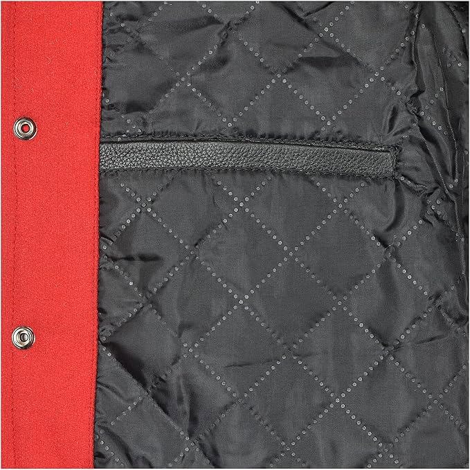 Varsity Jacket Baseball Letterman Jacket– Wool and Leather Premium Quality Unisex Basketball Jacket - view 6