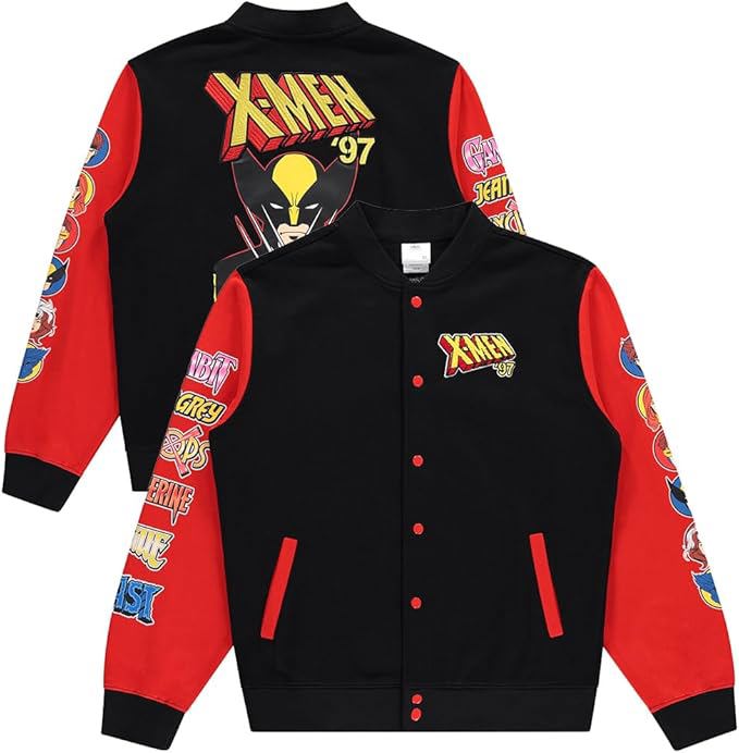 Varsity Jacket for Men - Adults Letterman Jacket with Embroidered Patches