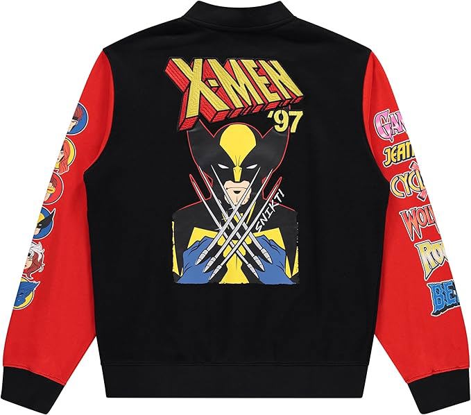 Varsity Jacket for Men - Adults Letterman Jacket with Embroidered Patches - view 3