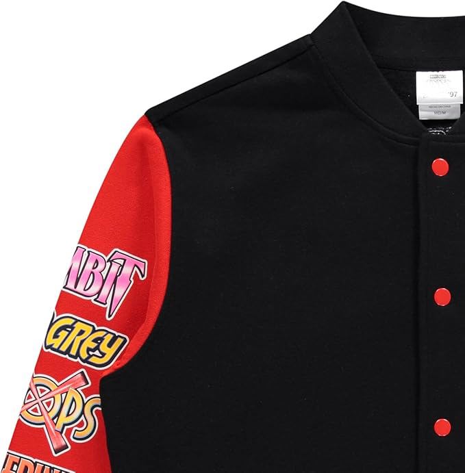 Varsity Jacket for Men - Adults Letterman Jacket with Embroidered Patches - view 4