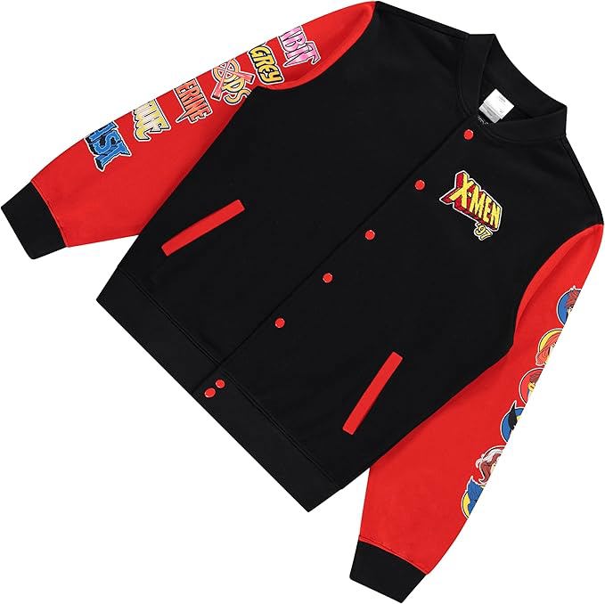 Varsity Jacket for Men - Adults Letterman Jacket with Embroidered Patches - view 7