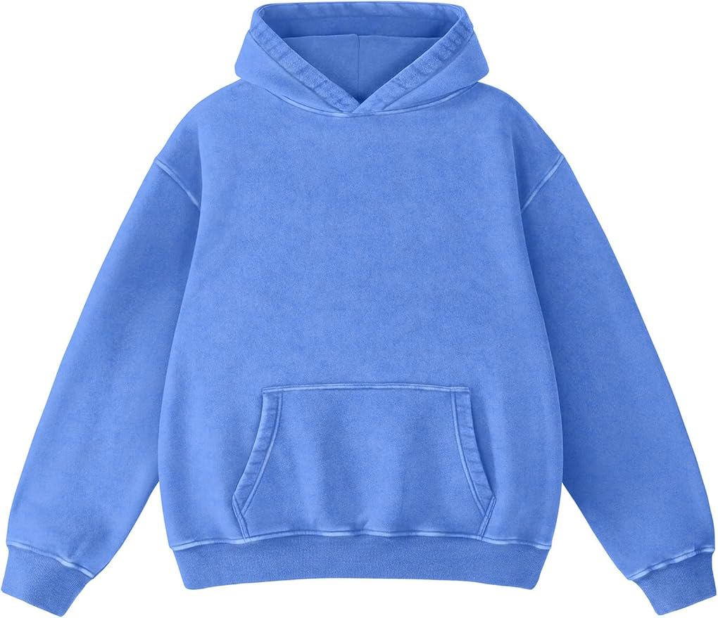  Oversized Hoodie Sweatshirts for Men Couples Hoodies Pullover Vintage Unisex Acid Wash Sweaters - view 4