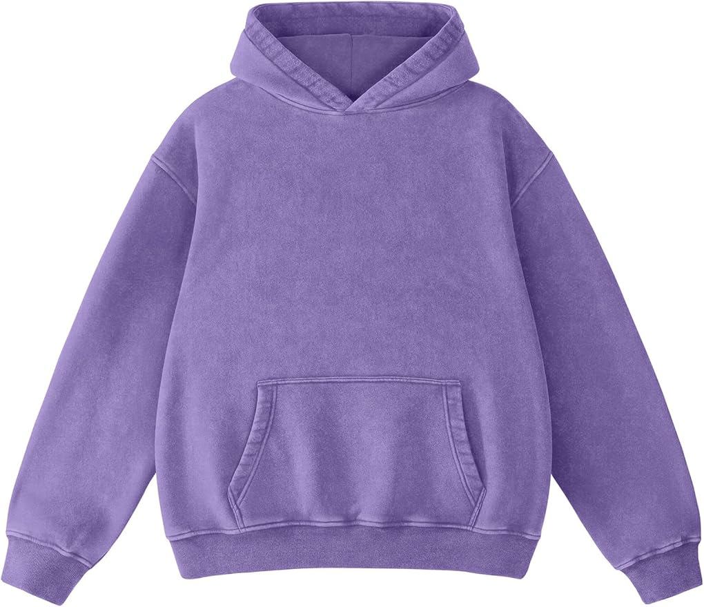  Oversized Hoodie Sweatshirts for Men Couples Hoodies Pullover Vintage Unisex Acid Wash Sweaters - view 8