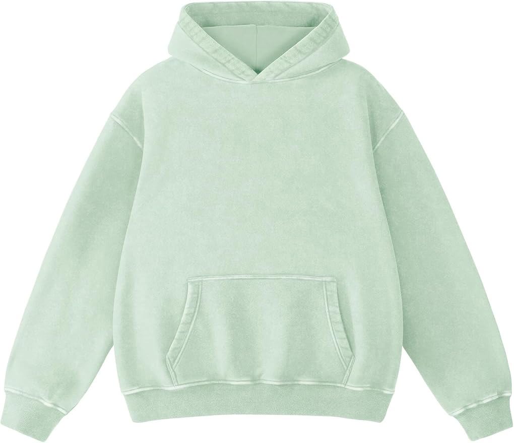  Oversized Hoodie Sweatshirts for Men Couples Hoodies Pullover Vintage Unisex Acid Wash Sweaters - view 9