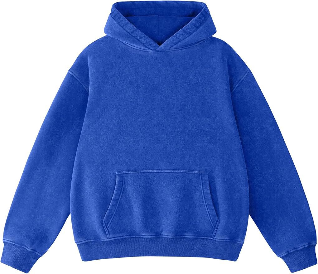  Oversized Hoodie Sweatshirts for Men Couples Hoodies Pullover Vintage Unisex Acid Wash Sweaters - view 11