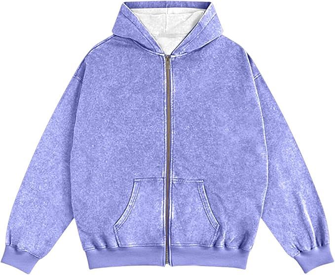 Acid Washed Sweatshirt Fleece Hoodies Men Blank Thermal Oversized Casual Fashion Hoodies for Men - view 3