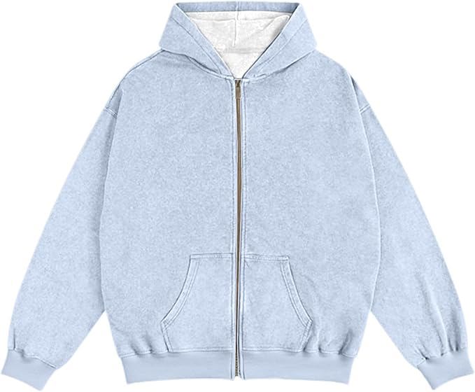 Acid Washed Sweatshirt Fleece Hoodies Men Blank Thermal Oversized Casual Fashion Hoodies for Men - view 5