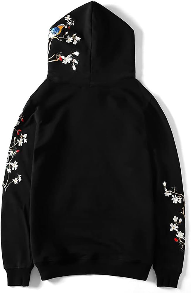  Men’s Dragon Embroidered Hoodie – Heavyweight Graphic Streetwear Sweatshirt Oversized/Pullover - view 2