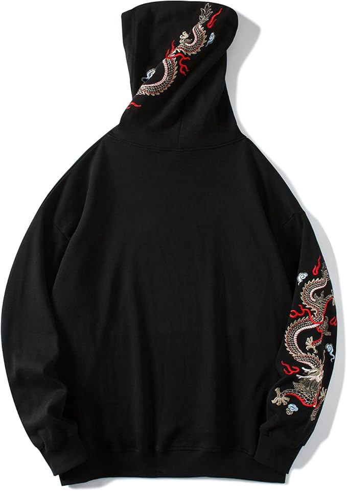 Men’s Embroidered Hoodie – Heavyweight Graphic Streetwear Sweatshirt hoodie - view 2