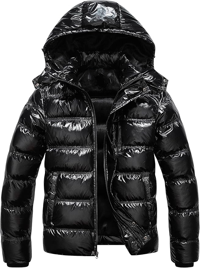 Men’s Waterproof Puffer Jacket – Winter Parka Coat, Thick Warm Ski Outerwear