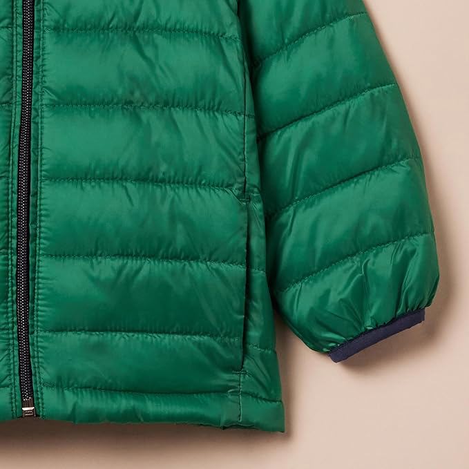 “Boys Lightweight Packable Hooded Puffer Jacket – Water-Resistant Winter Coat” - view 9