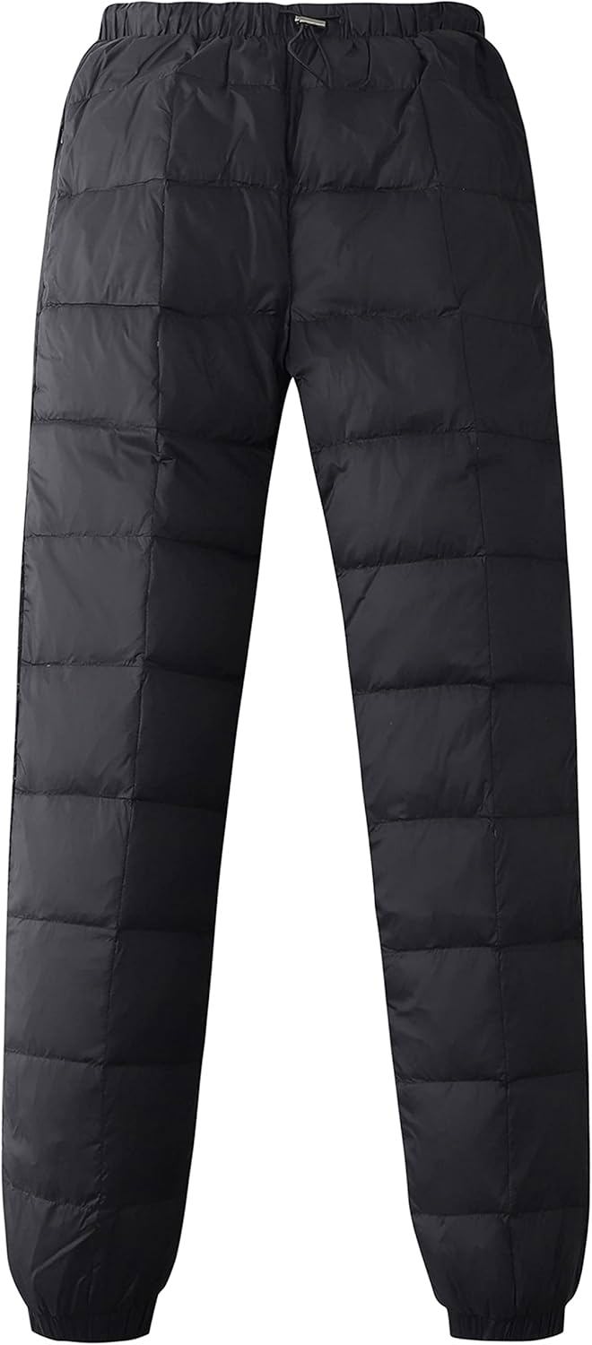 Women’s Insulated Down Snow Pants – Windproof, Ultralight, Warm Winter Outdoor Trousers