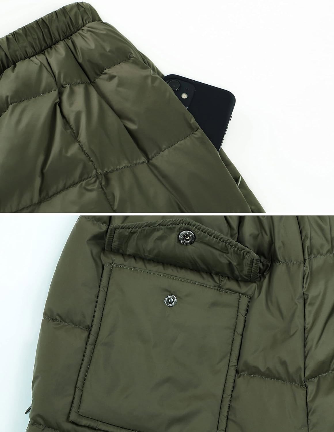 Women’s Insulated Down Snow Pants – Windproof, Ultralight, Warm Winter Outdoor Trousers - view 6