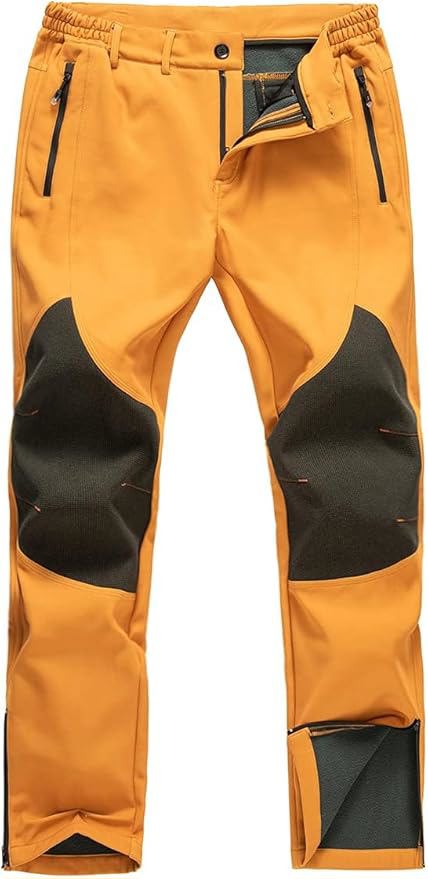  Men’s Waterproof Hiking Ski Pants – Fleece Lined Softshell Snowboard Pants for Cold Weather - view 6
