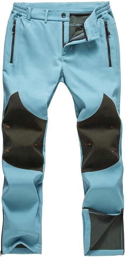  Men’s Waterproof Hiking Ski Pants – Fleece Lined Softshell Snowboard Pants for Cold Weather - view 7