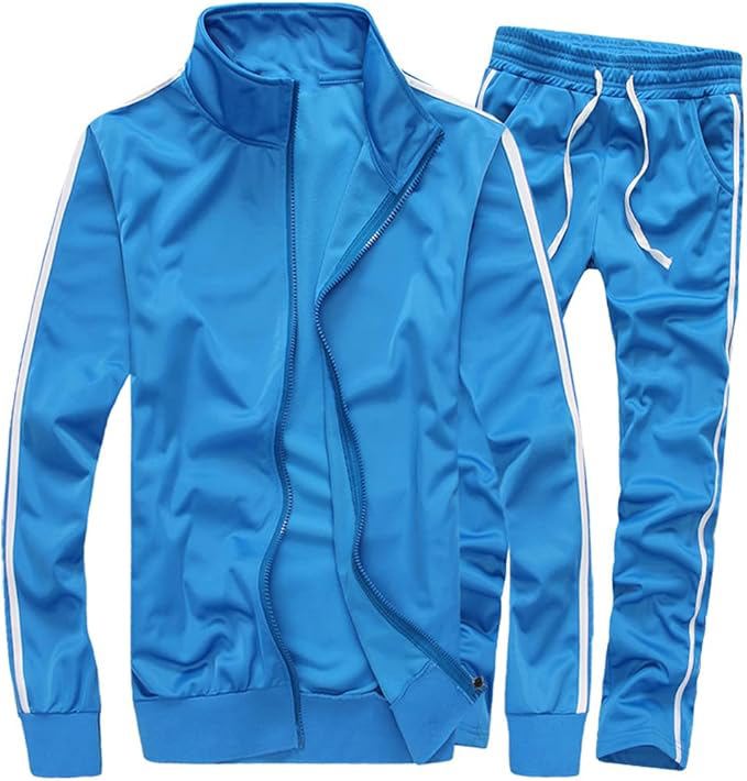 Men’s Full Zip Tracksuit – Warm Activewear Sports Set for Running & Training - view 3