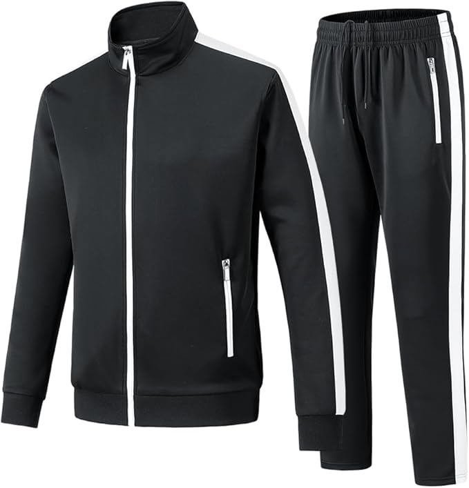  Men’s Sportswear Tracksuit – 2-Piece Athletic Sweatsuit with Full Zip - view 3