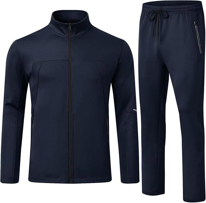 Men’s 2-Piece Tracksuit Set – Full Zip Athletic Jogging Suit for Sports & Casual Wear - view 4