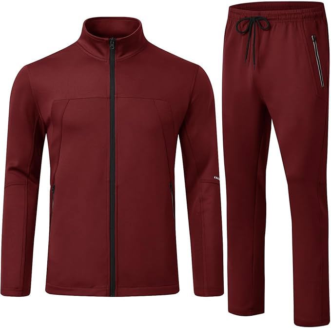 Men’s 2-Piece Tracksuit Set – Full Zip Athletic Jogging Suit for Sports & Casual Wear - view 5