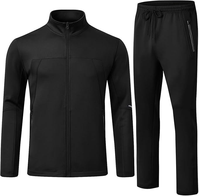 Men’s 2-Piece Tracksuit Set – Full Zip Athletic Jogging Suit for Sports & Casual Wear - view 6
