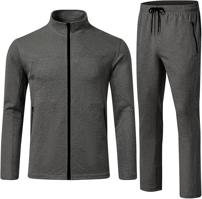 Men’s 2-Piece Tracksuit Set – Full Zip Athletic Jogging Suit for Sports & Casual Wear - view 7