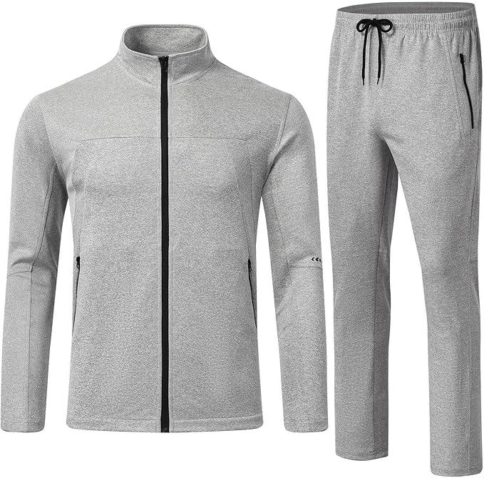 Men’s 2-Piece Tracksuit Set – Full Zip Athletic Jogging Suit for Sports & Casual Wear - view 8