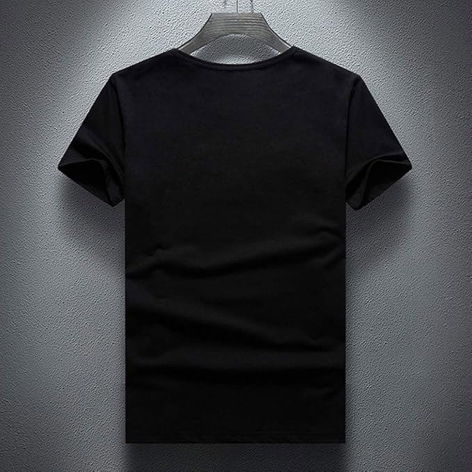 Men’s Bling Skull Tee – Sparkly Rhinestone Short Sleeve Graphic Shirt - view 2