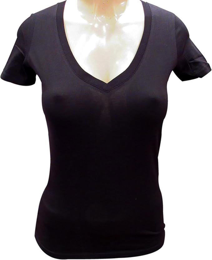 Women’s Sparkly Pink Ribbon Tee – Angel Wings Rhinestone V-Neck Shirt,Support Breast Cancer Awarenes - view 11