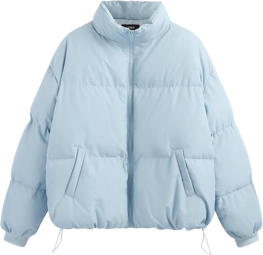 Trendy Oversized Quilted Puffer – Cropped Warm Winter Jacket - view 4