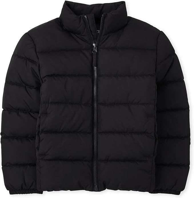 Boys’ Medium-Weight Puffer Jacket – Windproof & Waterproof Outerwear