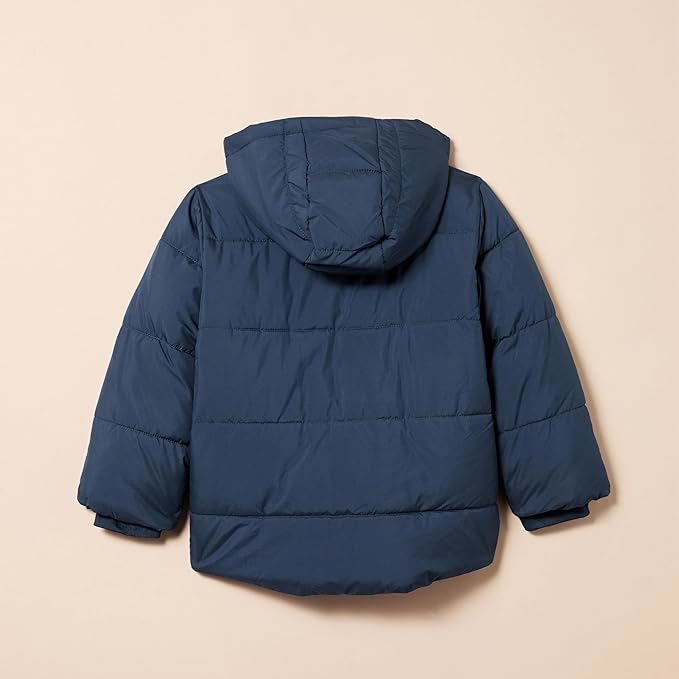 Toddler Boys’ Hooded Puffer Jacket – Heavyweight, Water-Resistant Winter Coat - view 2