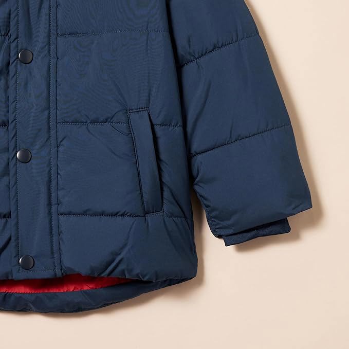 Toddler Boys’ Hooded Puffer Jacket – Heavyweight, Water-Resistant Winter Coat - view 3